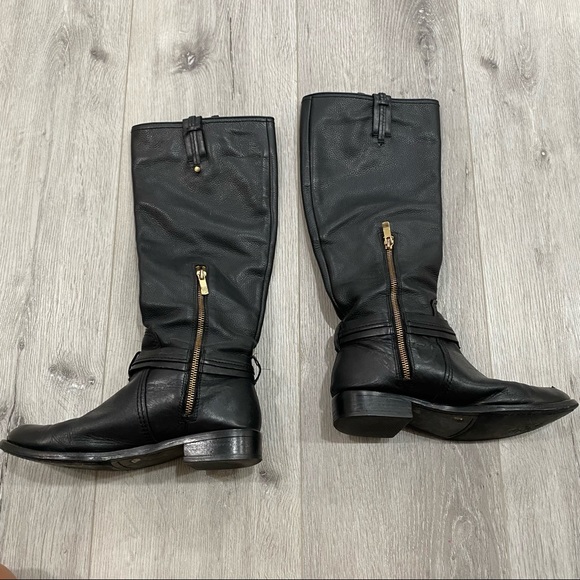Vince Camuto Black Riding Boots - Picture 2 of 2